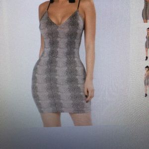 FASHION NOVA SNAKE MINI DRESS must go make offer!!